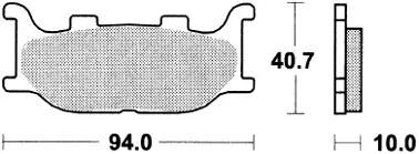 TRW Brake Pad McB 666 SRM Metal fritté