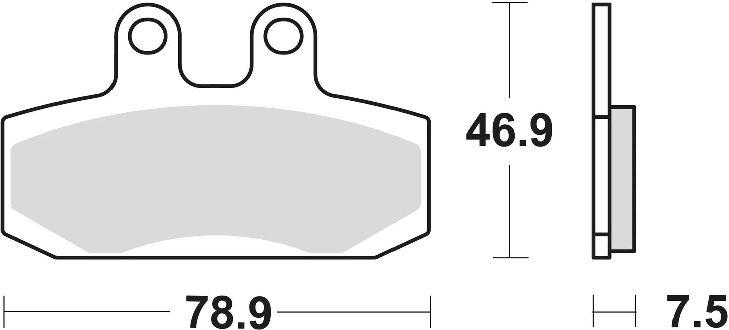 TRW Frein Pad MCB 673 EC Organic
