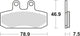 TRW Frein Pad MCB 673 EC Organic