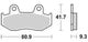 TRW Brake Pad McB 685 SRM Metal fritté