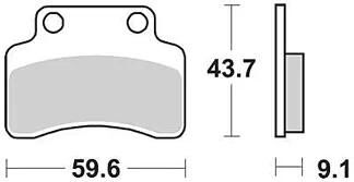 TRW Frein Pad MCB 694 EC Organic