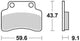 TRW Frein Pad MCB 694 EC Organic