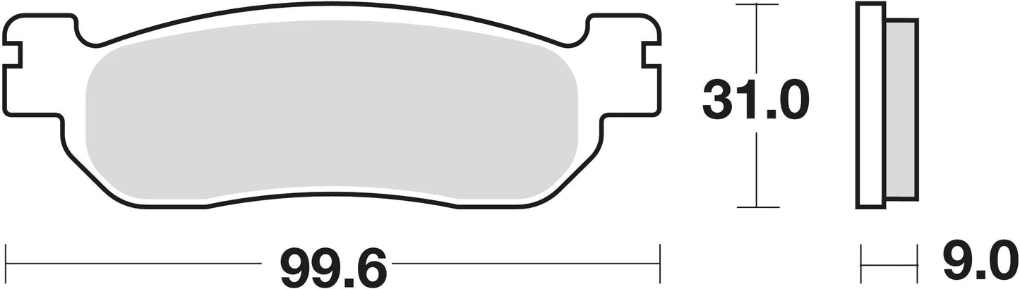 TRW Brake Pad McB 699 SRM Metal fritté