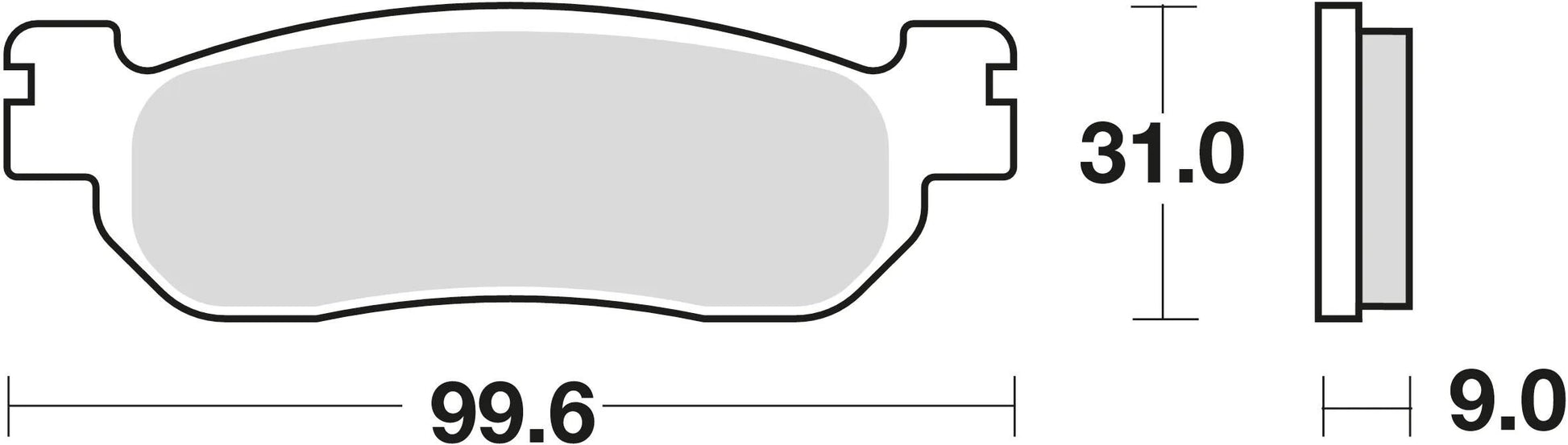 TRW Brake Pad McB 699 SRM Metal fritté