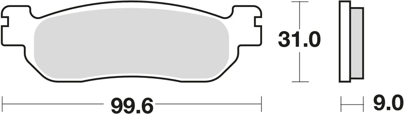TRW Brake Pad McB 699 SRM Metal fritté