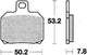 TRW Frein Pad McB 700 Metal fritté