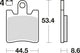TRW Brake Pad McB 706 SV Metal fritté
