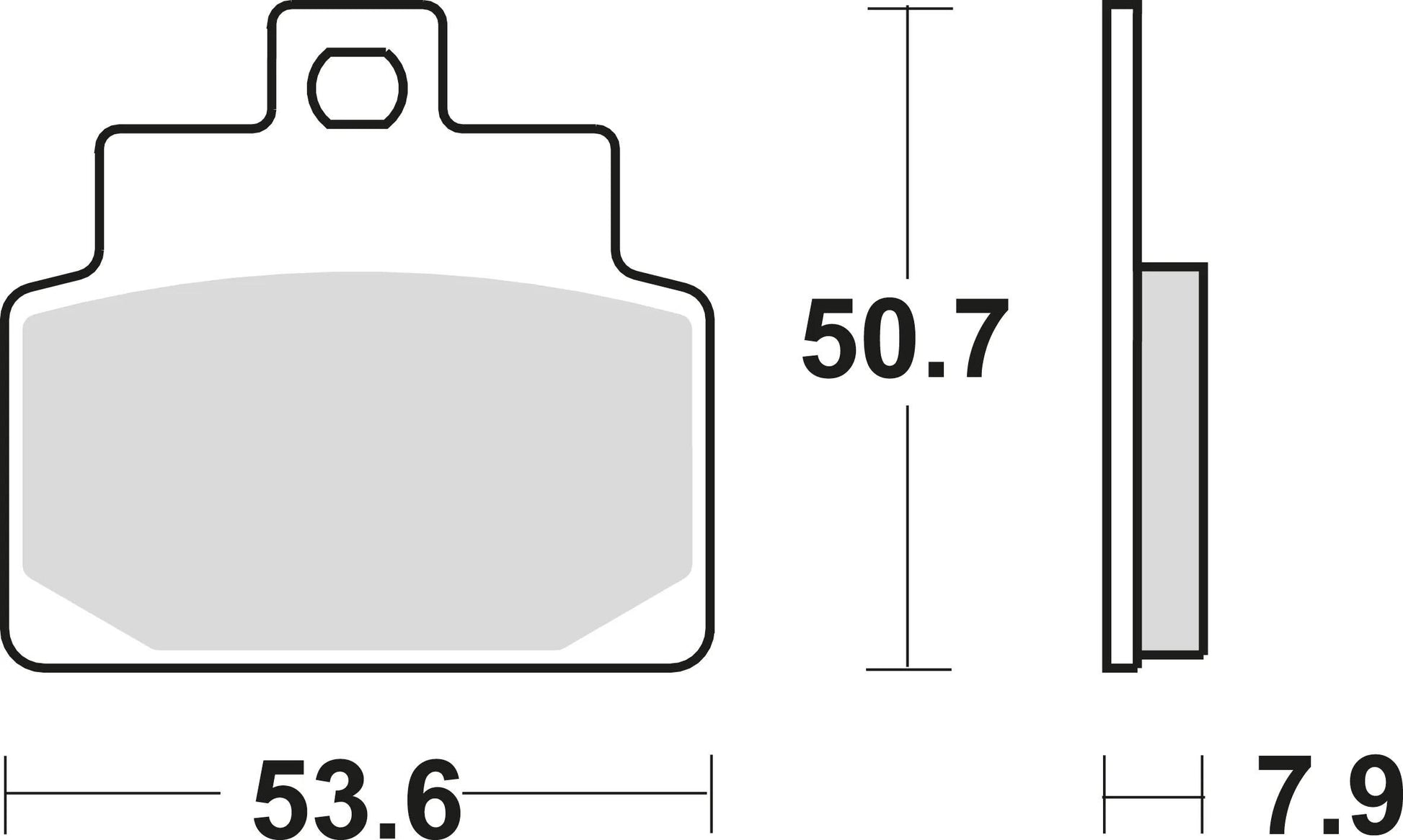 TRW Brake Pad McB 709 SRM Metal fritté