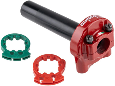 Fixation de poignée d'accélérateur Domino xm2, poignées d'accélérateur en aluminium rouge à 2 tractions xm2