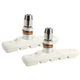 Jeu de plaquettes de frein Edge V-brake 72mm White