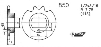 Esjot Voorandwiel 0850