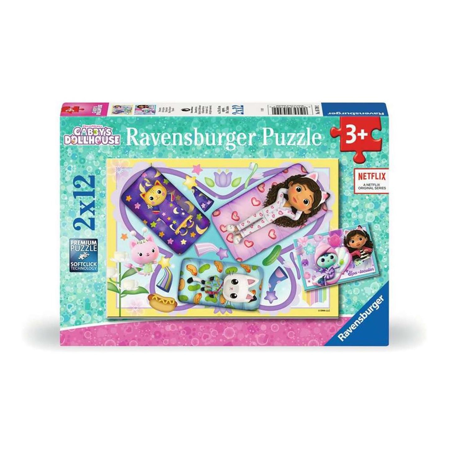 Ravensburger - Gabby's Dollhouse Puzzle Puzzle 2x12 Pièces