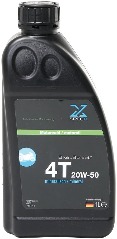 Spec-x motorolie bike 4t huile moteur de rue 4t 20w-50 stre 1l vélo