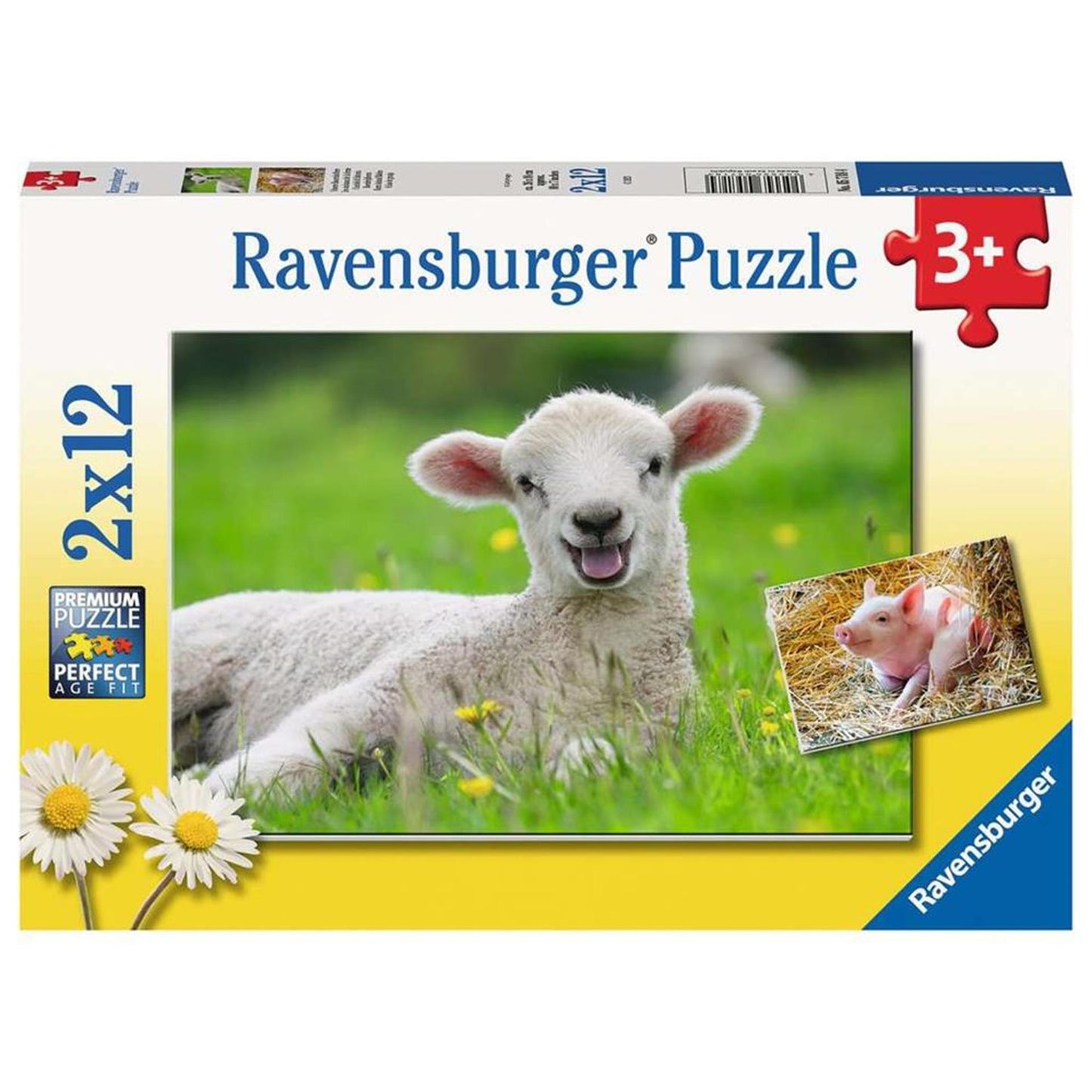Ravensburger - Farm Animals Puzzle 2x12 Pièces