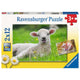 Ravensburger - Farm Animals Puzzle 2x12 Pièces