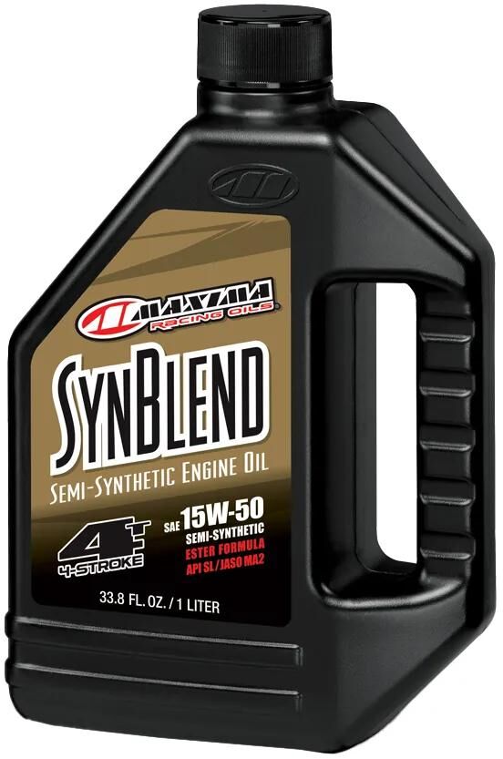 Maxima Racing Huiles Motor Huile Maxima Syn Blend Ester 4T 15W-50 1L