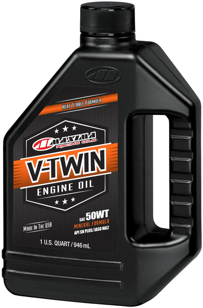 Huiles de course maxima huile de moteur maxima v-twin minéral sae 50w 946ml