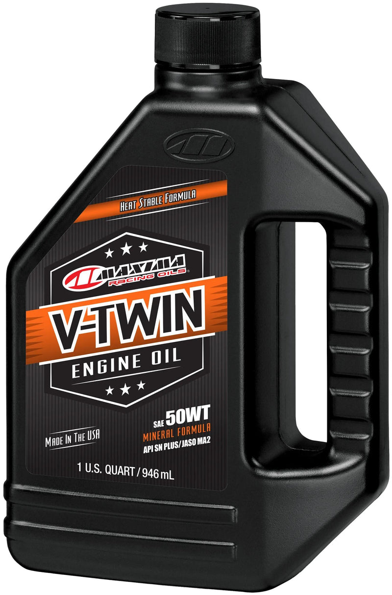 Huiles de course maxima huile de moteur maxima v-twin minéral sae 50w 946ml