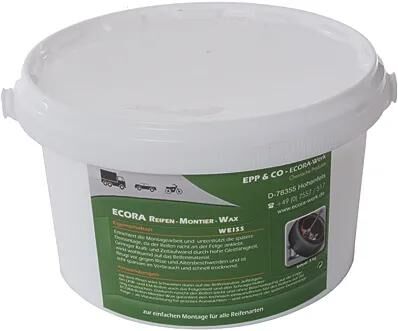 Cire de montage pour pneus Ecora Cire de montage pour pneus blanche seau de 3 kg