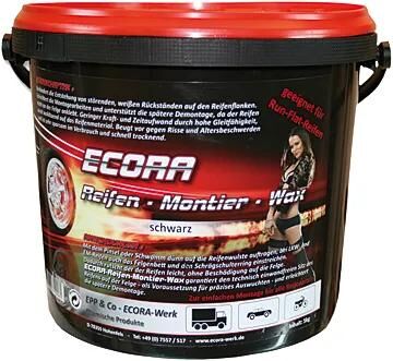 Ecora Tire Montage Cire noire de 5 kg