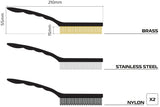 Ensemble de brosses Oxford, brosse métallique, ensemble de brosses métalliques ox340 - afbeelding 1