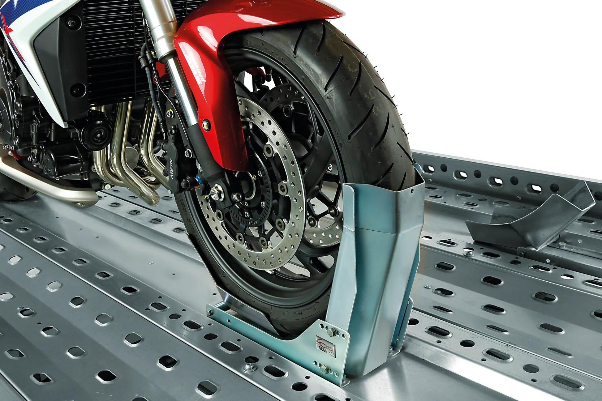 Acebikes ace bikes support de moteur de roue avant support de moto stable mod. 152 état stable