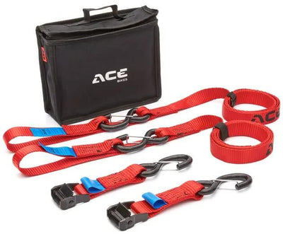 Acebikes Ace Bikes Cam Buckle Premium Ensemble de sangles de tension Ensemble de sangles d'arrimage Acebike Cam Buckle Premium