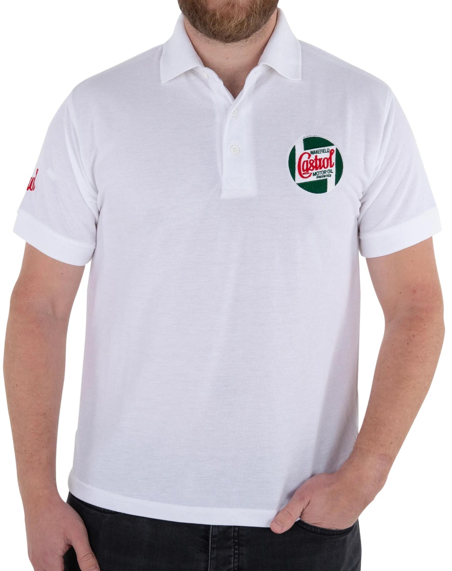CASTROL Classic Polo Polo Polo Classic White GR. L 50