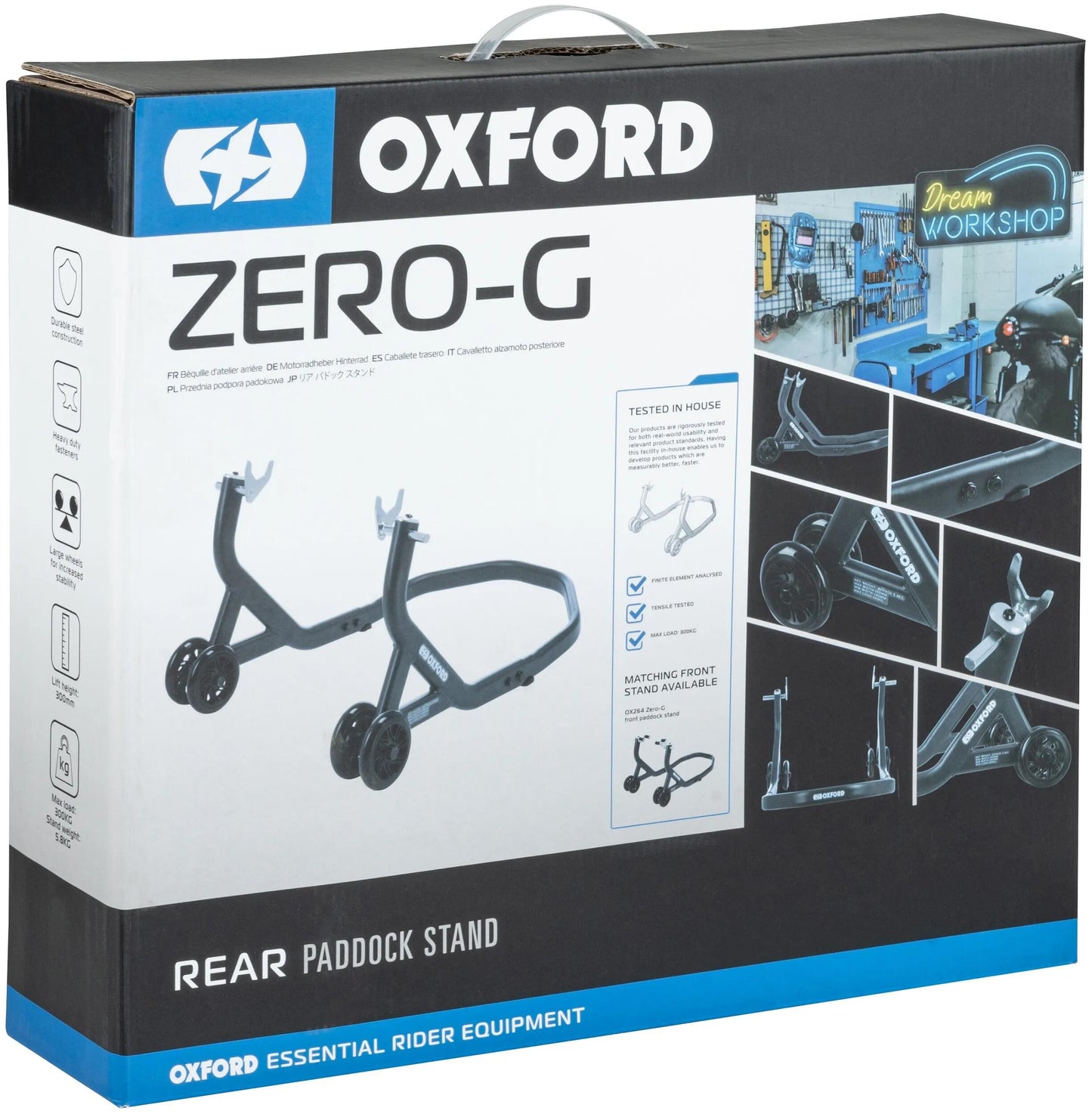 Test d'assemblage d'Oxford. Zer dos noir
