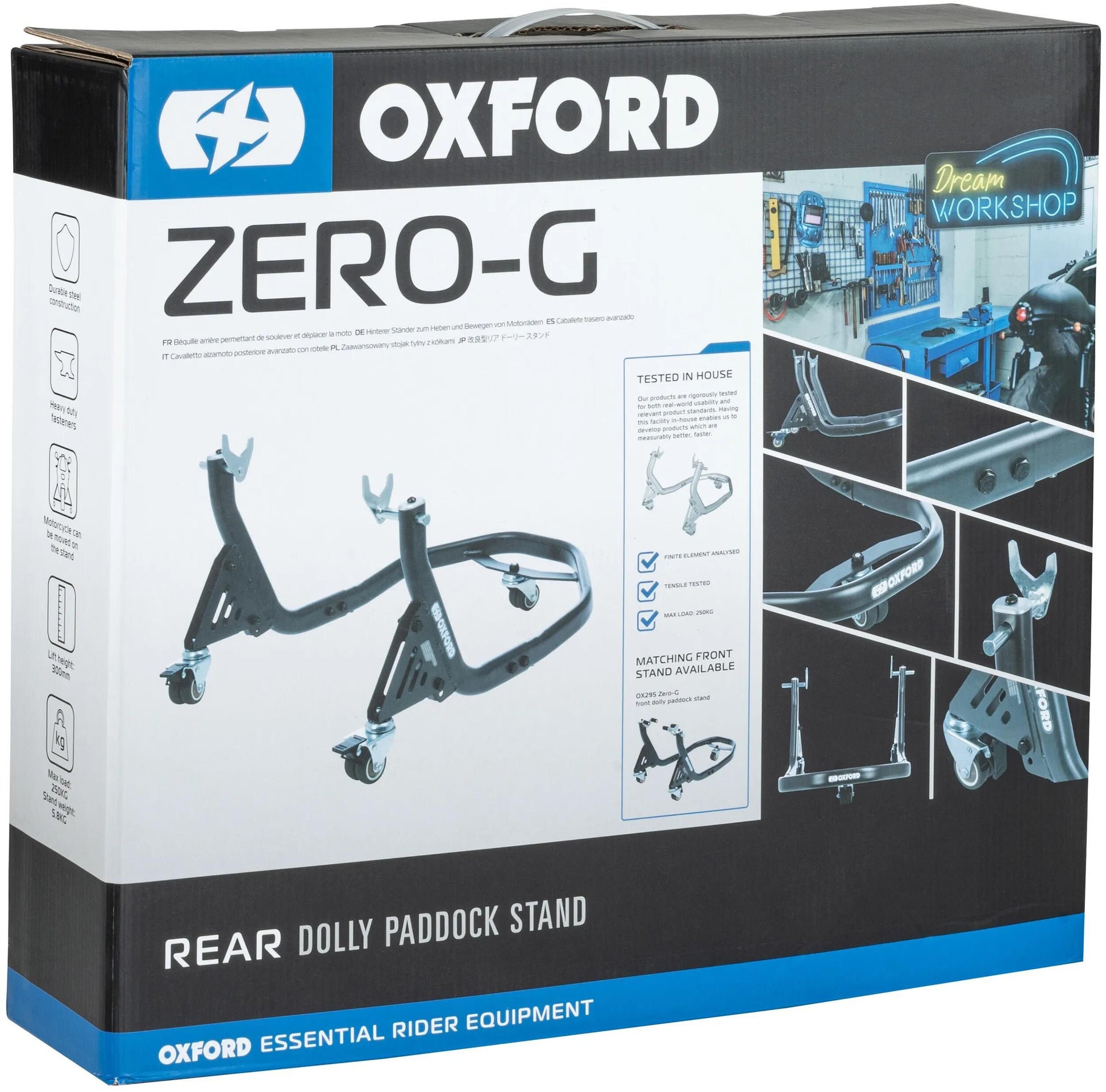 Test d'assemblage d'Oxford. Zer dos noir