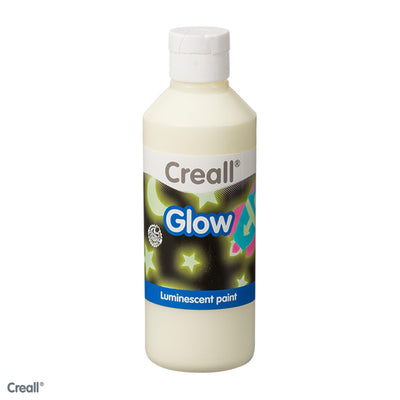 Creall Glow in the Dark Paint Green-Geel, 250 ml