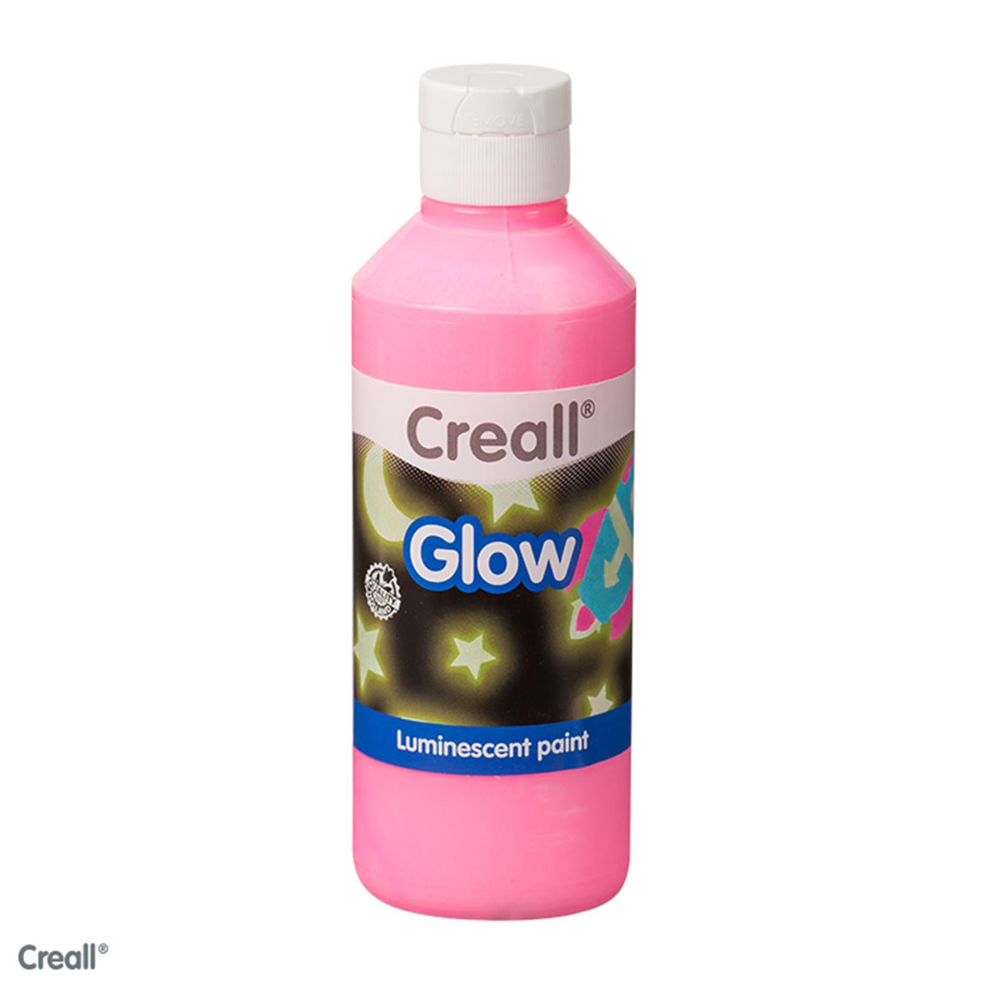 Creall Glow dans la peinture foncée rose, 250 ml