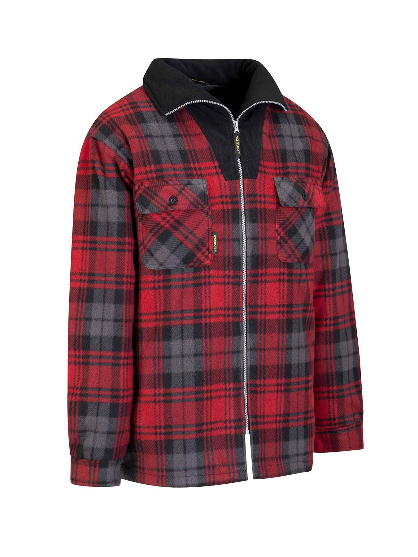 Storvik products gilet polaire bûcheron Stanley thermo rouge noir 3XL
