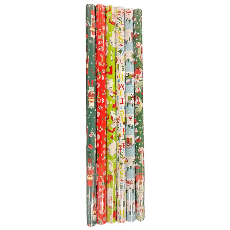 Rouleau de papier cadeau Noël 200x70cm