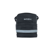 Basil Mada Saddlebag - Compact, noir, 1L, Velcro, accessoire vélo - afbeelding 3