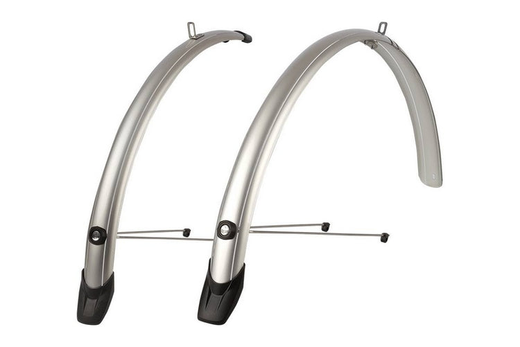 Jeu de garde-boue 28 51mm Polisport Towny - argent