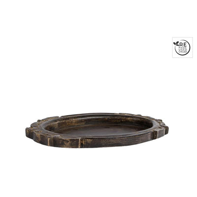 Plaque de base Cozydecor bois noir 30x18cm