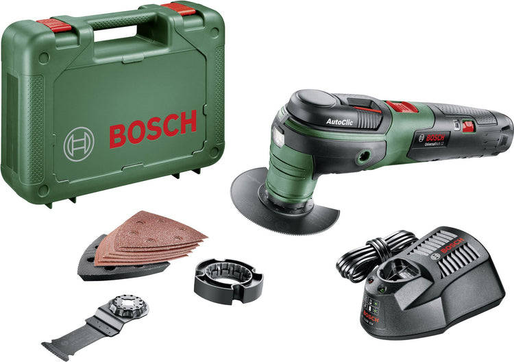 Bosch vert universalmulti 12 batterie li-ion 12v ensemble multi-outils dans un coffret avec 1 batterie 2,5ah - 0603103001