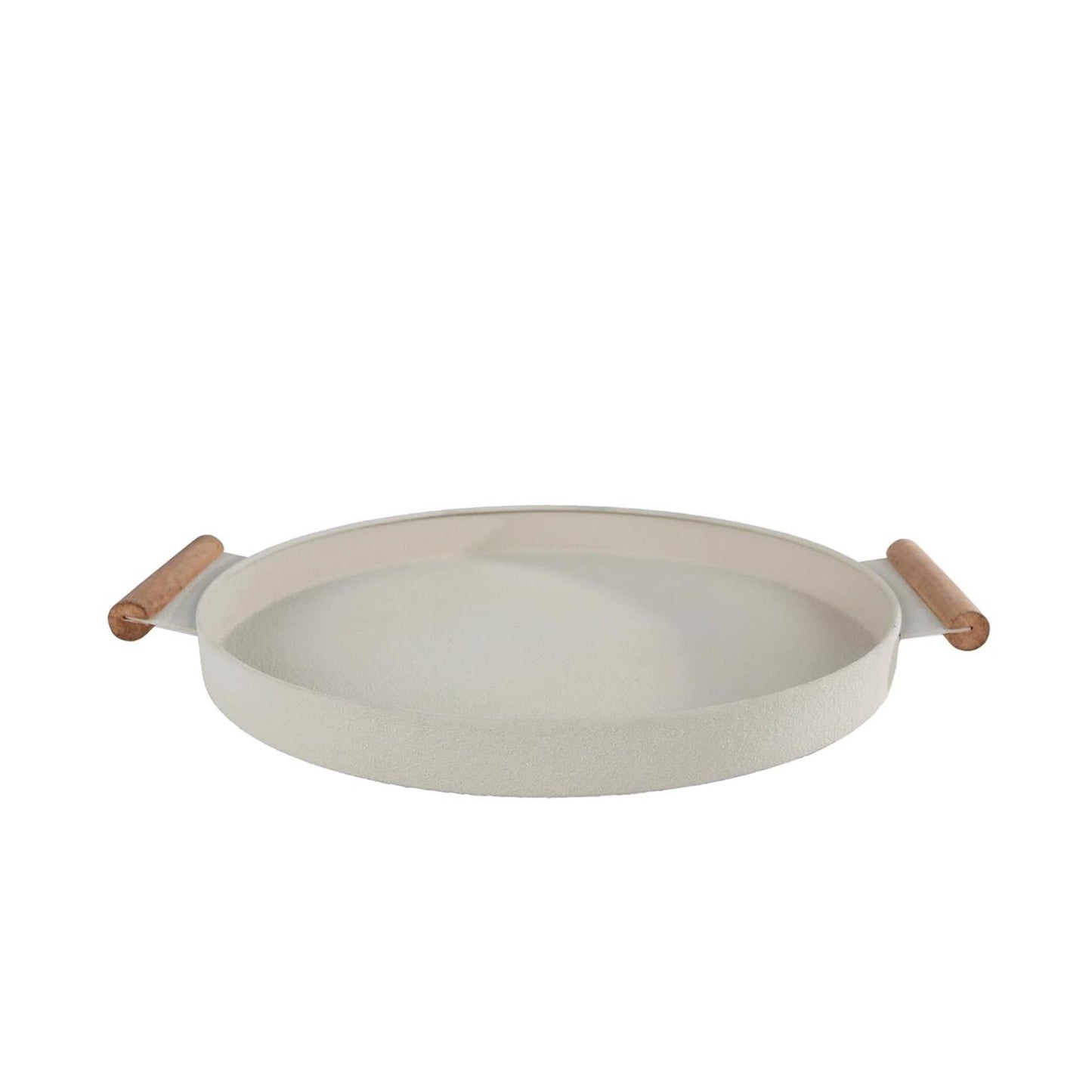 Plateau ray métal beige 42x36x3cm
