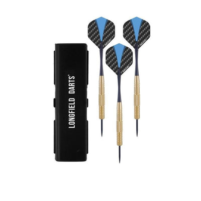 Les jeux de Longfield volent la pointe Dart pijl set 22 grammes de bleu doré 3 pièces
