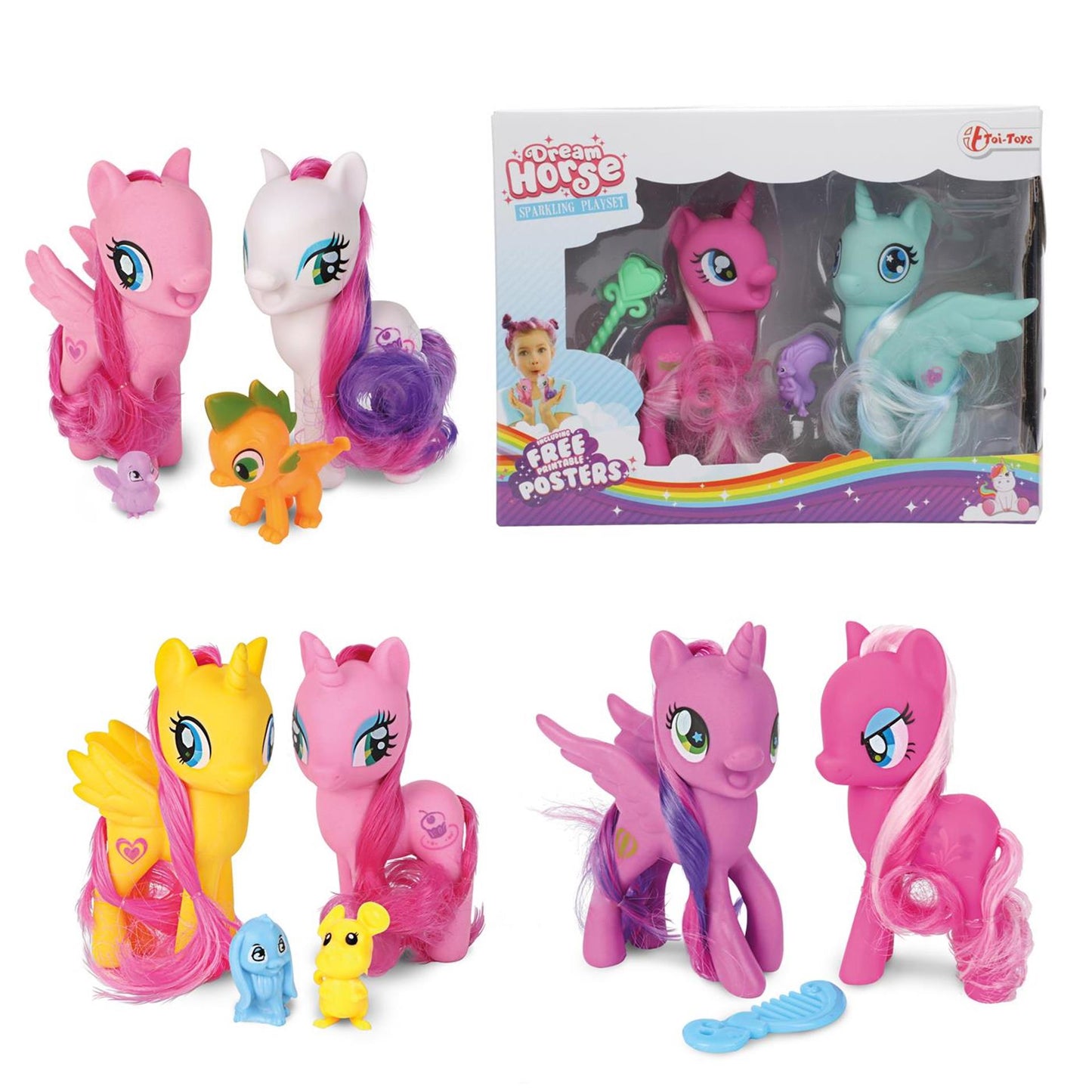 Toi-toys ensemble cheval de rêve chevaux fantastiques