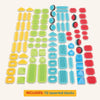 Bristle Blocks Bristle Blocks Starter Set Expansion Expansion Ensemble avec 112 pièces