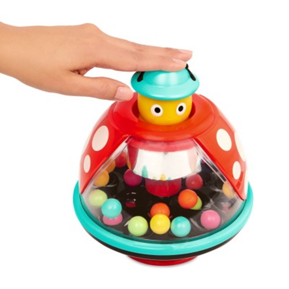 Jouets B : toupie coccinelle cyclomoteur. 2+