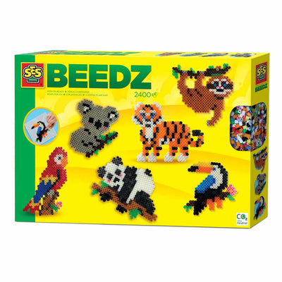 Ses Creative Beedz String perles - Animaux de la jungle