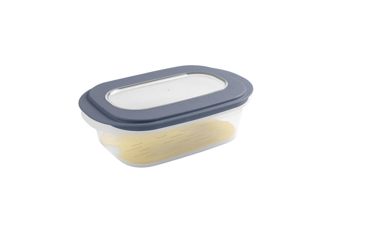 Boîte à fromage Sunware avec plateau transp. bleu