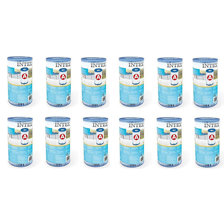 Cartouche filtrante Intex 29000 Type A 12 pièces pour piscine 244 305 366 cm