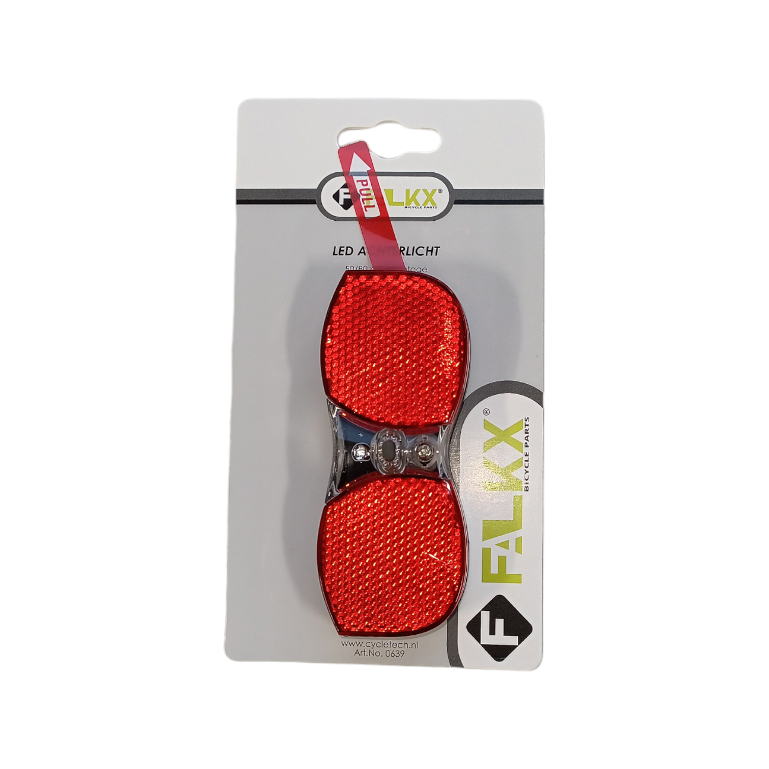 Falkx LED ACTERLEG. Assemblage 50 80 mm. Y compris les batteries (paquet suspendu).