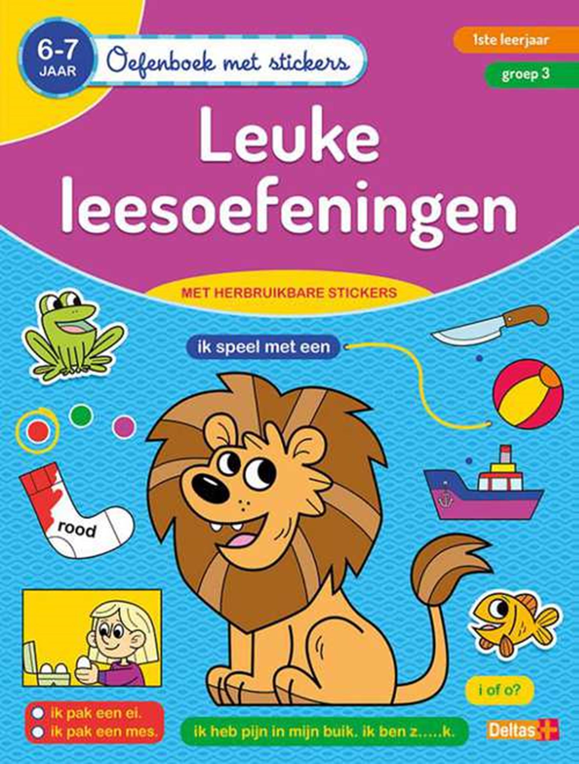 Livre d'exercices deltas avec des autocollants beaux exercices de lecture (6-7 ans)