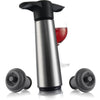 Ensemble économiseur de vin Vacu Vin en acier inoxydable