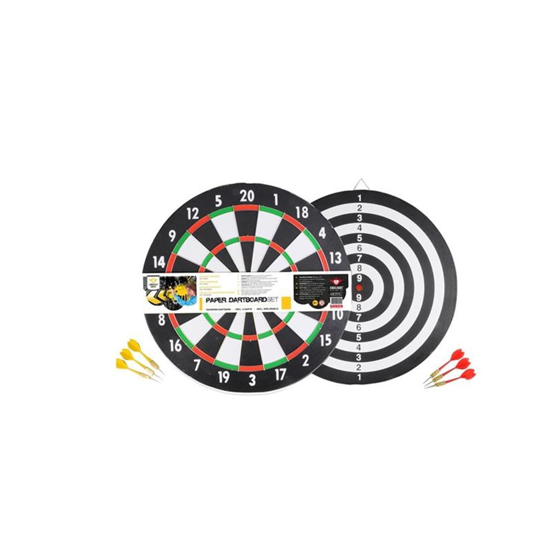 Darts Longfield Dart Double Paper Dart avec 6 fléchettes